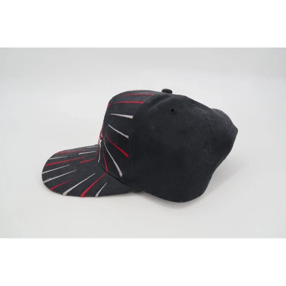 Vintage Alabama Crimson Tide Hat Mens Black Red Sunburst Snapback Cap Radiating